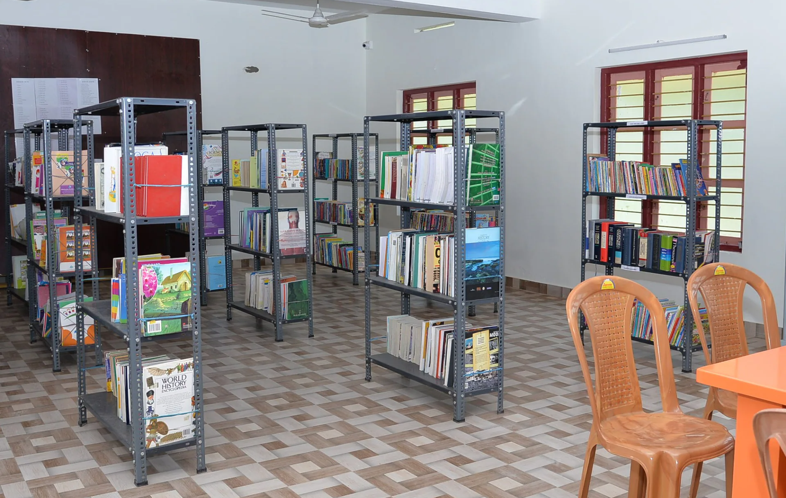 Library at Arokia Annai Academy